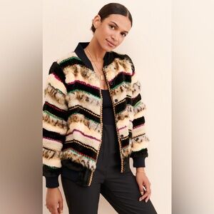 Anthropologie Multicolor Striped Jacket